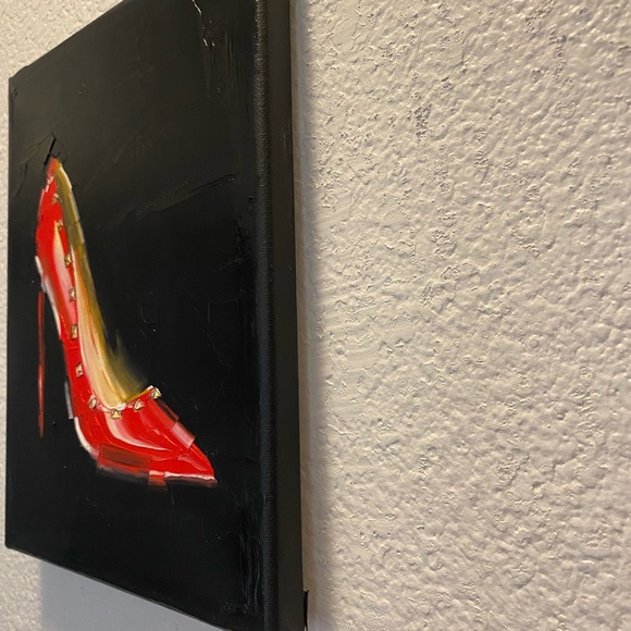 Original oil painting “Valentino Ruby Slipper” - Picture 3 of 6